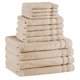 thumbnail image 1 of Juego de Toallas Comfort Spaces 12 Pzas 100% Algodón Beige, 1 of 6