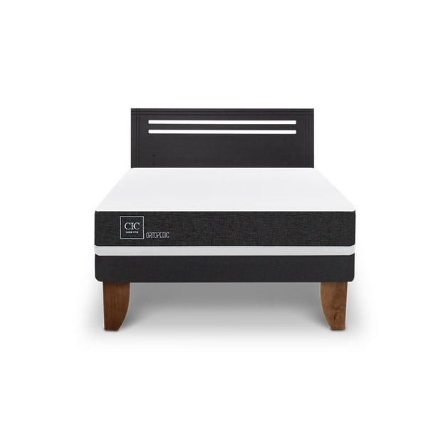 Cama Europea Europea Ortopedic 2P Bn Respaldo Munich 2 Plaza Base Normal