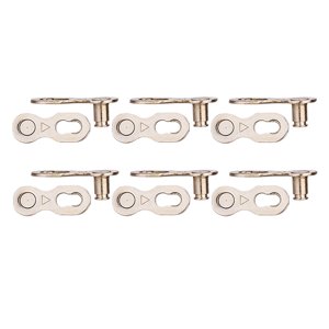 Ioensy - 6 Pares De Eslabones De Cadena Maestra Para Bicicleta, Cadena De Bicicleta De Eslabón Rápido 6S 7S 8S