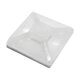 thumbnail image 1 of HC-101 Sujetador autoadhesivo de base blanca para bridas de 4mm, dimensiones 2x2cm, paquete de 100 piezas, 1 of 4