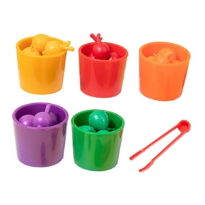 Magideal - Juego De Clasificación De Colores, Conteo, Clasificación De Colores, Juguete Educativo De Aprendizaje Montessori Para Niños Pequeños Para Interacción