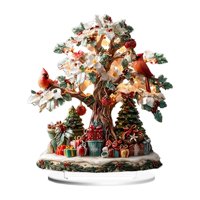 Magideal - Letrero De Árbol De Navidad 2D, Decoración, Adorno Acrílico, Artesanía, Colección, Obra De Arte Para Decoración De Mesa, Decoración De Mesa, Gabinete