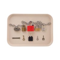 Bothyi - Montessori Lock Set Keys Habilidades Motoras Finas Vida Práctica Para Niños Pequeños Con Bandeja De Cadena
