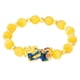 thumbnail image 2 of Chino Feng Shui Obsidian Bead Pixiu Charms Pulsera Joyería Amarillo, 2 of 5