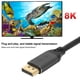 thumbnail image 3 of Cable DisplayPort a DisplayPort 1.4 8K 240Hz Cable de audio y video de 1 m para PC TV, 3 of 8