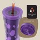 thumbnail image 4 of Vaso Contigo Ally Love Shake & Go 590 ml Violeta, 4 of 8