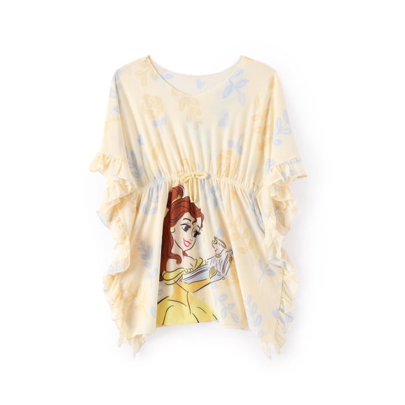 Traje de baño para cubrir a la princesa Bella de Disney para niñas de 4 a 7 años