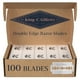 thumbnail image 1 of Cuchillas de afeitar de seguridad de doble filo King C. Gillette, 100 unidades, 1 of 3