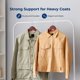 thumbnail image 4 of Perchas de ropa SereneLife 50 unidades madera de cerezo, 4 of 7