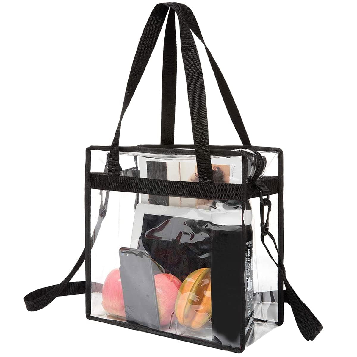 Bolsa De Mano Bagail Transparente Aprobada Para Estadios Con Correa Ajustable