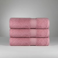 Pack 3 Toallas De Baño Algodón 135X70 Chiteco Classic Suave Color Rosa