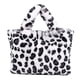 thumbnail image 1 of Bolso de Mano de Leopardo/Cebra para Mujeres, Bolsa de Piel Sintética de Pelo, Blanco con Motivo de Leopardo, 1 of 3