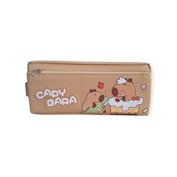 Estuche Para Lapices Diseño Capibara Color Café #3