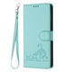 thumbnail image 1 of Funda tipo cartera FOXDOCK para Google pixel 8A con soporte, ranuras, RFID, diseño de gato, 1 of 5