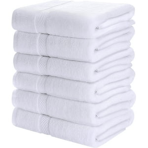 Juego De Toallas De Baño Utopia Towels, Paquete De 6, 100% Algodón Hilado En Anillos