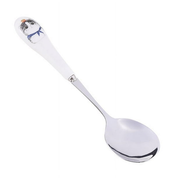 Cute Cartoon Children Spoon Stainless Steel Creative Baby Utensil Coffee Tea Dessert Tableware Kids Learning Dinnerware MBG0389