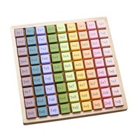 Magideal - Tablero De Multiplicación De Arco Iris, Manipuladores De Matemáticas, Juguete De Aprendizaje, Material Didáctico Aritmético, Juguete De Matemáticas, , 1X1 A 9X9