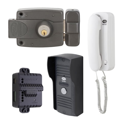 Kit Portero Poli + Cerradura Eléctrica 3010 Y Transformador