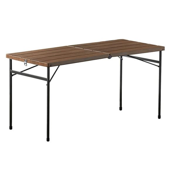 Mesa Plegable Rectangular 152 Cm Café