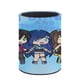 thumbnail image 3 of Funneh Krew-theme Cylinder Pen Holder Pencil Organizer with Flannel Lining PVC Leather Material Cardboard Base for study work 10*8CM, 3 of 6