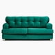 thumbnail image 1 of Sofa 3C Valeria Felpa Verde Botella, 1 of 3
