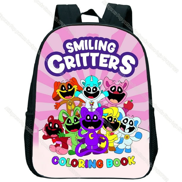 Smiling Critter Kindergarten Backpack Catnap Dogday Kids School Bag Anime Trend Bookbag Boy Girl Children Bagpack Travel Rucks