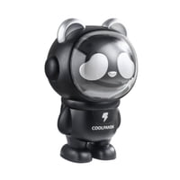 Bothyi - Hucha De Escritorio Irrompible Con Forma De Panda Para Niños Y Adultos, Color Negro