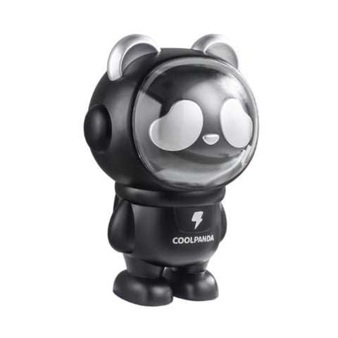 Bothyi - Hucha De Escritorio Irrompible Con Forma De Panda Para Niños Y Adultos, Color Negro