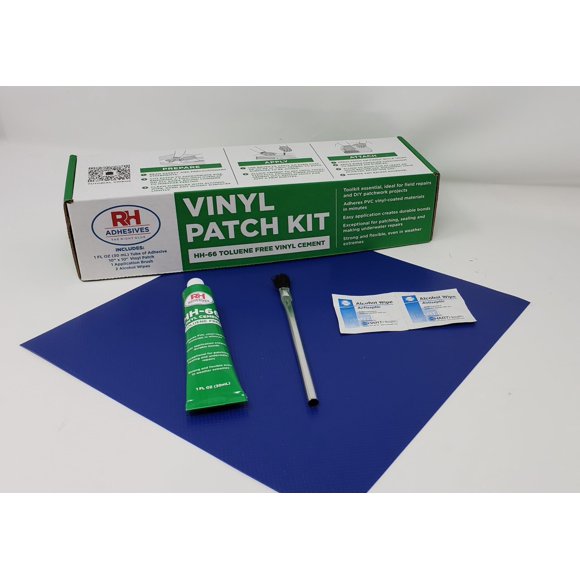 Kit de adhesivos RH de vinilo reforzado con PVC de 10 x 10 cm