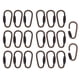 thumbnail image 1 of 20 Piezas Mini Llavero Mosquetón Broche Ganchos A Presión D Anillo Mosquetones Durable, 1 of 5