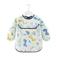 Babyluna - Delantal Babero Manga Larga Impermeable Para Niños Verde