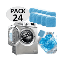 Genérico - Pack 24 Pastillas Efervescentes Limpieza De Máquina Lavadora