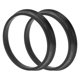 thumbnail image 1 of Anillos centradores de cubo de rueda para automóvil, eje central de ruedas, anillos de absorción de impactos, policarbonato duradero, OD 63.4mm a ID 57.1mm, 2 piezas, negro, 1 of 7