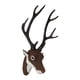 thumbnail image 2 of Faux Deer Head Brown Hanging Faux Taxidermia Hecho A Mano Para Woodland Theme, 2 of 5