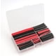 thumbnail image 1 of Kit de tubos termorretráctiles adhesivos de doble pared, 150 piezas, 8 tamaños, con funda envolvente para arneses de aislamiento eléctrico, protección de juntas y reparación (rojo, negro), 1 of 7