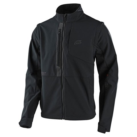 Chaqueta Troy Lee Designs Scout Softshell Para Hombre Negra