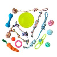 Genérico - Set 15 Juguetes Mascotas Perro Pelota Dental, Cuerdas, Nudos
