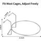 thumbnail image 3 of Fri4Free 2PCS 8oz Stainless Steel Hanging Kennel Water Bowls, 3 of 3