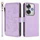 thumbnail image 2 of Funda Cartera Mariposa para [Xiaomi Poco F6] con Soporte y Cremallera Morado claro, 2 of 6