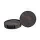 thumbnail image 5 of Juego De 6 Posavasos De Cuero Para Bebidas De 4 Pulgadas, Para Encimera De Jardín, Color Gris Oscuro, 5 of 5