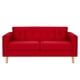 thumbnail image 1 of Sofa New Retro 3C Felpa 05 Rojo, 1 of 6