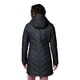 thumbnail image 2 of Chaqueta Columbia Heavenly con capucha larga acolchada para mujer, color negro S, 2 of 8
