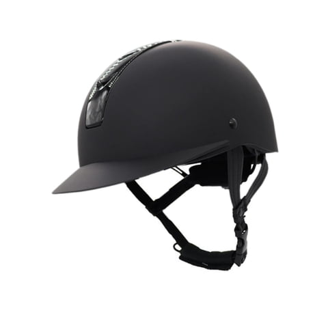 Ioensy - Casco Ecuestre Profesional Simple Ajustable Equipo De Caballo Ligero S Negro
