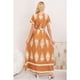 thumbnail image 3 of Maxi Vestido Largo Mujer Cruzado Estampado Casual Eventos 3383, 3 of 3