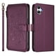 thumbnail image 2 of Funda Cartera Mariposa para [Samsung Galaxy A05/M05 4G] con Soporte y Cremallera Violeta, 2 of 6