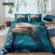 thumbnail image 1 of x1000 Bed Sheets Dolphin In Blue Sea Size Bedding Sets Animal Quilt Duvet Cover Set Kids Adult Bed Polyester Bedclothes 3-Piece Bedding Set (1 Duvet Cover + 2 Pillow Shams) nj1000, 1 of 5