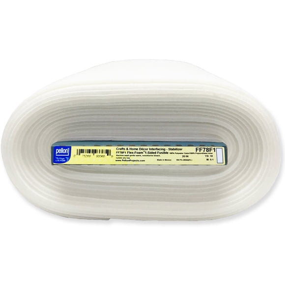 Estabilizador de espuma Pellon Flex, fusible de 1 cara, 10 m x 9 m