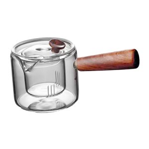 Magideal - Tetera De Vidrio De Alto Borosilicato, Tetera Con Infusor Extraíble, Tetera Floreciente, Tetera Para El Hogar, Restaurante Y Viajes , Maceta