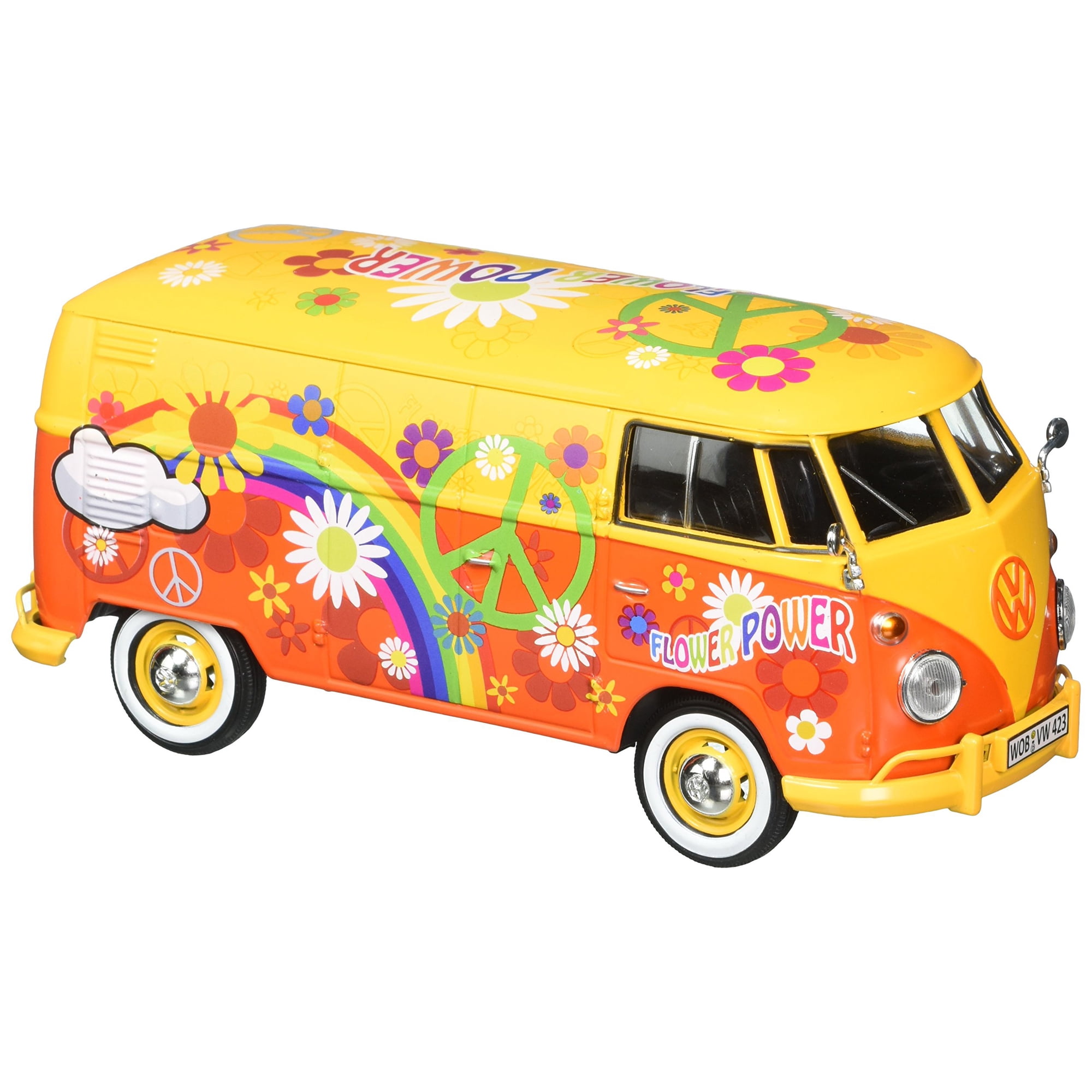 Modelo De Coche Fundido A Presión Motormax 1:24 Volkswagen Type 2 T1 Furgoneta De Reparto