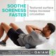 thumbnail image 5 of Rodillo de espuma Gaiam Restore, compacto, texturizado, 30 cm x 10 cm, 5 of 6